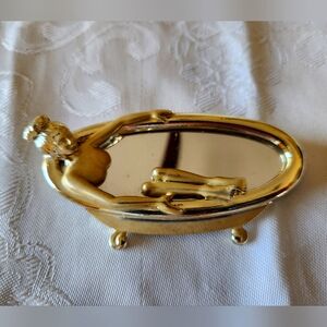 Beautiful Gold Pin Woman in Bathtub!